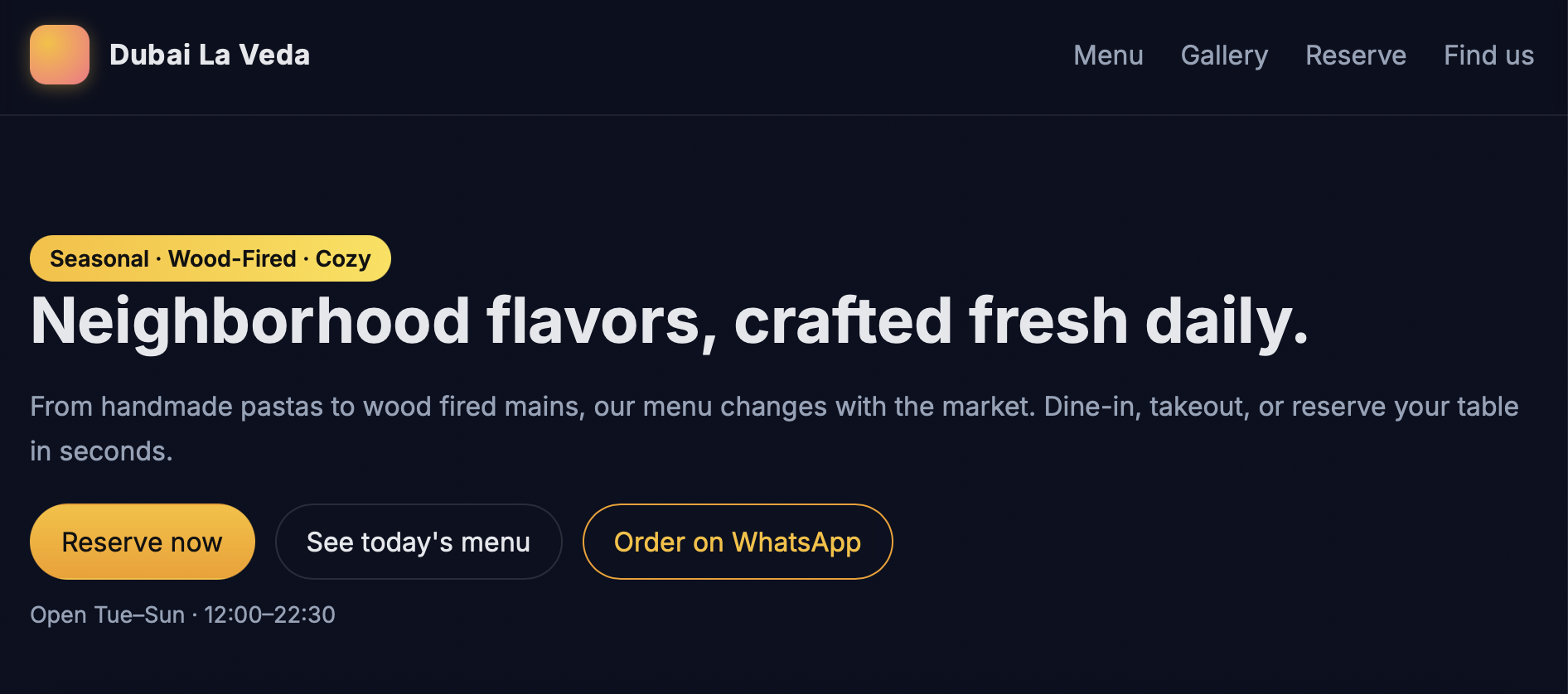 Laveda Landing screenshot